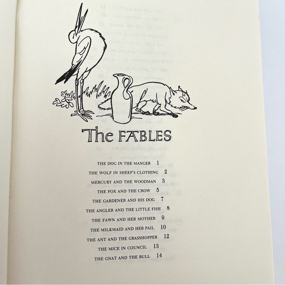 Aesop's Fables Illustrated Junior Library Fritz Kredel Vintage Copyright 1947 - Picture 5 of 8